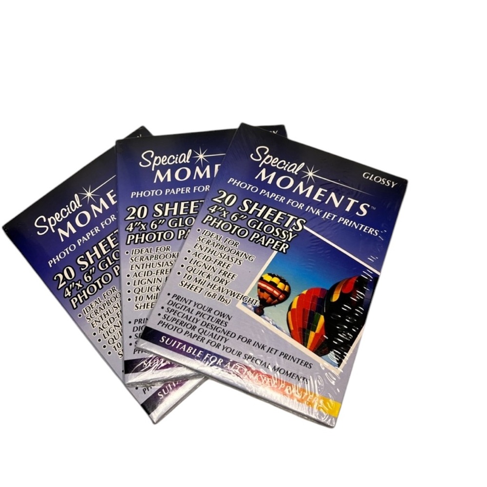 Special Moments 4X6 Photo Paper (2 packs)